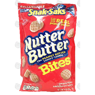 Nabisco Nutter Butter snak-saks; bites; peanut butter sandwich cook8oz