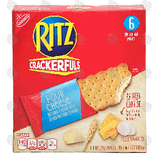 Nabisco Ritz Crackerfuls; four cheese flavor filled crackers, 6 1-o6oz