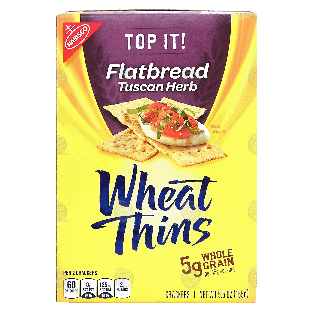 Nabisco Wheat Thins Flatbread; tuscan herb crackers 5.5oz