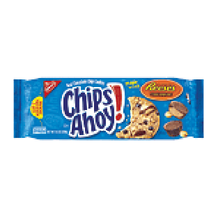 Nabisco Chips Ahoy! chocolate chip cookies made with Reese's pean9.5oz