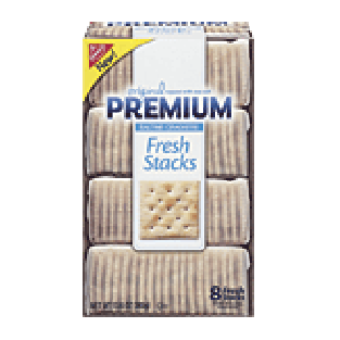 Nabisco Premium original saltine crackers topped with sea salt, 13.6oz