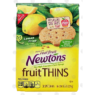 Nabisco Newtons fruit thins; crispy cookies, lemon crisp 10.5oz