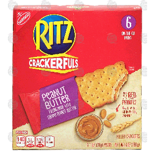 Nabisco Ritz Crackerfuls; crackers filled with peanut butter, 6 on-6oz