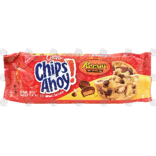 Nabisco Chips Ahoy! chewy chocolate chip cookies made with reese'9.5oz