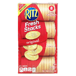 Nabisco Ritz original, snack crackers, 8 fresh stacks 11.8oz