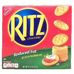 Nabisco Ritz reduced fat snack crackers 12.5oz