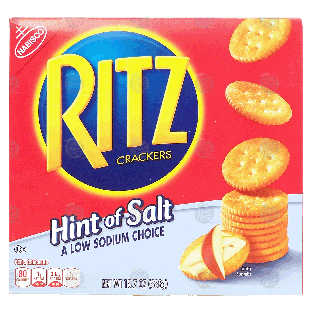 Nabisco Ritz crackers with a hint of salt 13.7oz