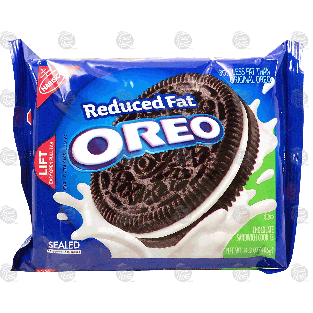 Nabisco Oreo reduced fat chocolate sandwich cookies 14.3oz