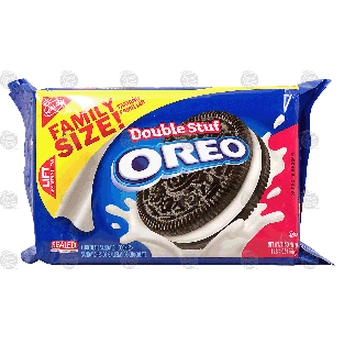 Nabisco Oreo double stuf; chocolate sandwich cookies 20oz
