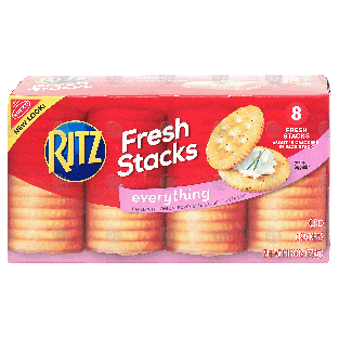 Nabisco Ritz everything, crackers baked with onion, poppy seeds,11.8oz