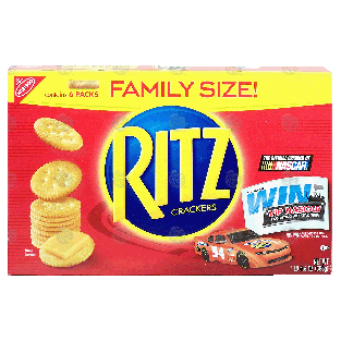 Nabisco Ritz crackers, 6 packs 20.6oz