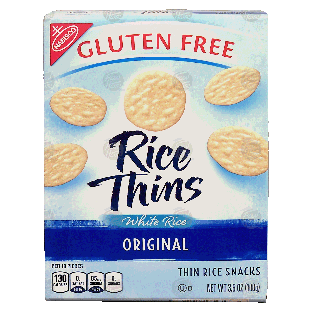 Nabisco Rice Thins thin white rice snack, original, gluten free 3.5oz