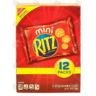 Nabisco Ritz mini ritz crackers, 12 packs 12oz