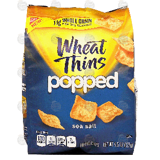 Nabisco Wheat Thins popped; popped chips, sea salt 4.5oz