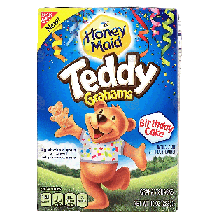 Nabisco Honey Maid teddy grahams; birthday cake graham snacks 10oz