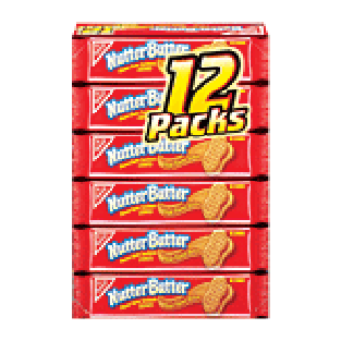 Nabisco Nutter Butter peanut butter sandwich cookies, 12-1.9 oz 22.8oz