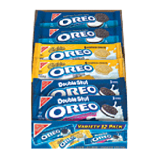 Nabisco Oreo sandwich cookies, variety 12 pk single serve 21.2oz