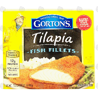 Gorton's  breaded tilapia fish fillets 17.2oz