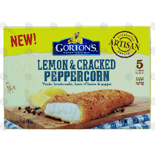 Gorton's  lemon & cracked peppercorn, wild caught alaska pollock, 11oz