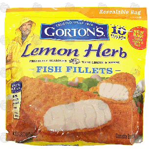 Gorton's  lemon herb fish fillets, 10 fillets  18.3oz