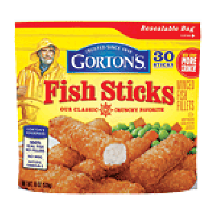 Gorton's  fish sticks, 30 ct 19oz