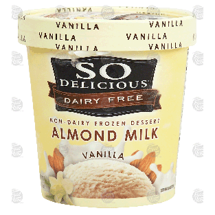 So Delicious  vanilla almond milk, non-dairy frozen dessert 1-pt
