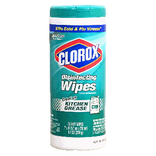 Clorox  fresh scent disinfecting wet wipes, bleach-free, 7 x 8-in  35ct