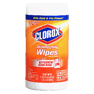 Clorox  disinfecting wet wipes, bleach-free, orange fusion, 7 x 8- 75ct