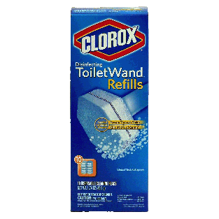 Clorox Toilet Wand disinfecting toilet wand refills, disposable cl 10pk