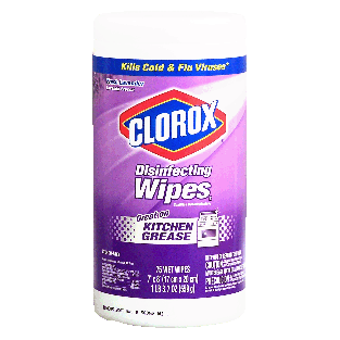 Clorox  disinfecting wet wipes, lavender scent, bleach-free, 7 x 8 75ct