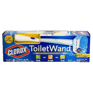 Clorox Toilet Wand disposable toilet cleaning system, 1 handle, 1  1pkg