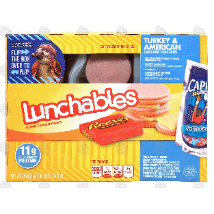 Oscar Mayer Lunchables lunch combinations, turkey & american crack1pkg