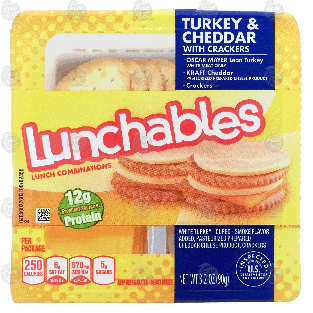 Oscar Mayer Lunchables turkey & cheddar with crackers 3.2oz