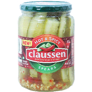 Claussen  hot & spicy spears 24fl oz
