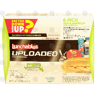 Oscar Mayer Lunchables uploaded; lunch combinations, 6-inch ham & 1pkg