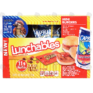 Oscar Mayer Lunchables lunch combinations, mini burgers, 3.4 oz & 1pkg