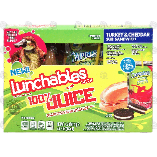 Oscar Mayer Lunchables lunch combinations, turkey & cheddar sub sa1pkg