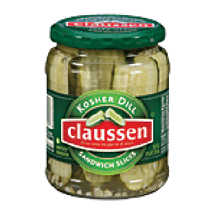 Claussen Pickles Kosher Dill Sandwich Slices 20oz