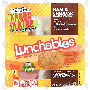 Oscar Mayer Lunchables ham & cheddar cracker stackers 3.5oz
