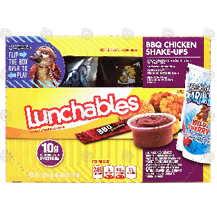 Oscar Mayer Lunchables lunch combinations, bbq chicken shake-ups, 1pkg