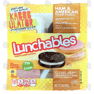 Oscar Mayer Lunchables ham & american cracker stackers 3.4oz
