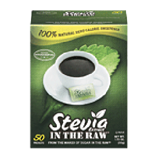 Stevia in the Raw Extract sweetener, zero calorie, natural, 50-p1.75oz