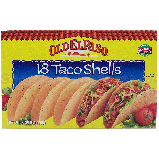 Old El Paso  18 regular hard taco shells 6.89oz