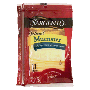 Sargento(R) Natural Deli Style Muenster Thin Slices 11 Ct 8oz