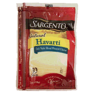 Sargento(R) Cheese Deli Style Havarti Thin Slices 10 Ct 7oz