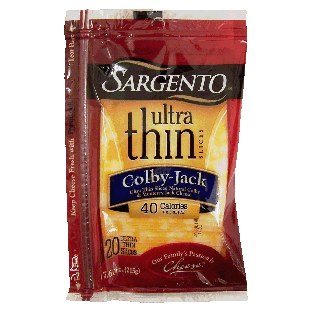 Sargento(R) Ultra Thin sliced natural colby & monterey jack chees7.6oz