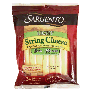Sargento(R) Light reduced fat natural low moisture mozzarella chee18oz