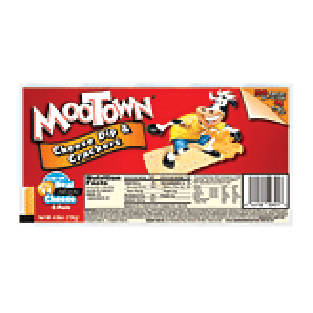 MooTown  cheese dip & crackers, 5 pack 4.8oz
