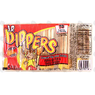 J.R. Dippers  cheese dip and sticks, 5 pack 3.43oz