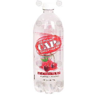 Cap 10  all natural cherry-raspberry flavored sparkling mineral wat1-L